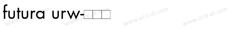 futura urw字体转换